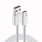 ALLVD マイクロUSBケーブル 1M ホワイト Android対応 急速充電 高速データ転送