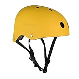 Lovoski サイクリング　自転車　スキー　スケート　ヘルメット　ヘッドプロテクター　通気性　安全ギア　全3サイズ7色 - S, イエロー