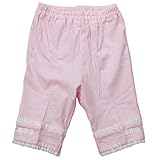 《初夏盛夏対応》(日本製) Pample Mousse(パンプルムース) 杢天竺裾切替五分丈パンツ 95cm/PK NO.DP-72307