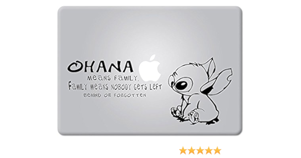 Amazon Macbook 対応 アートステッカー スティッチ ディズニー Stitch Disney Quote Ohana Family Experiment 626 Lilo Stitch 11 12 13 15 Or 17 インチ Macbook Air Pro Retina 対応 並行輸入品 Vicious