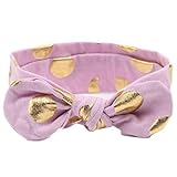 Tonsee ベビー ガールズ ヘッドバンド かわいい ちょう結び 髪飾り ブロンズ ヘアバンド