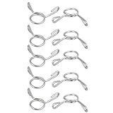 uxcell スプリングホースクランプ エアホースクリップ 304ステンレススチール 8mm内径 10個入り