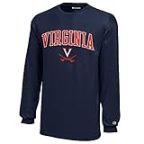 Virginia CavaliersキッズロングスリーブTシャツネイビー – M
