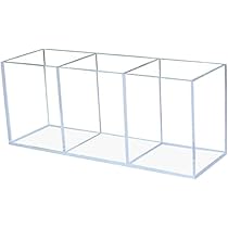 Amazon.co.jp: yuusaki ペン立て ペンスタンド 卓上収納 アクリル製 3