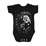 Iron Maiden アイアンメイデン Number Of The Beast ナンバー・オブ・ビースト グレー 公式 子ども用 (３ヶ月～２歳児)