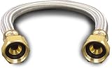 Kissler & Company Inc. 88-4018 Braided Water Heater Connector, 3/4-Inch F by 3/4-Inch F by 18-Inch, 