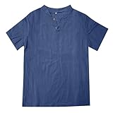 [Shopyruder] tシャツ メンズ 半袖 メンズ tシャツ トレーナー 半袖 ゆったり 丸首 トップス おしゃれ 大きいサイズ 夏服 薄手 スウェット スポーツウェア シンプル 3Dプリント ゴルフウェア トップス 柔らかい 父氏 彼氏 日常着 普段着(海軍,M)