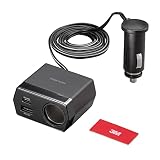 サンワダイレクト カーチャージャー Type-C PD20W シガーソケット USB-C USB-A 車 急速充電 12V/24V対応 ケーブル長1.2m 200-CAR097
