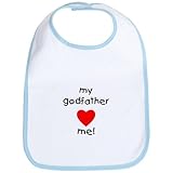 CafePress My godfather loves me Bib - Sky Blue by CafePress