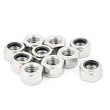 uxcell　ナイロンロックナット　M12ナイロンロックナット　ナイロンロック六角ナット　10個