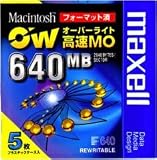 日立マクセル マクセル オーバーライト対応 MOメディア 640MB 5枚 Macintoshフォーマット済 RO-M640.MAC.B5P