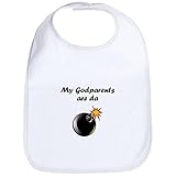 CafePress My Godparents Are Da Bomb Bib - Standard Cloud White by CafePress