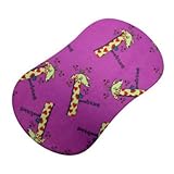 SheetWorld Fitted Bassinet Sheet (Fits Halo Bassinet Swivel Sleeper) - Giraffes Hot Pink - Made In U