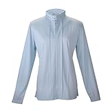 ユニワールド のらスタイル フェミニンハーフジップアップ NS-500 [Mサイズ] [UV加工] [吸汗速乾ハニカムメッシュ] [サックス]