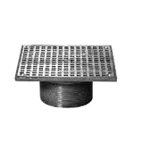 Zurn Wilkins zn400 – 8sタイプ" s " 8 "床ドレインStrainer Polished Nickleブロンズ