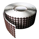 ブラウン粘着Kissロールフェルトボタンカット: medium-duty – 1 / 2 " Dia、1 / 8 "厚 1425 ブラウン F-INVFELTBUTTONBROWN1/2-1425PC