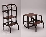 Little helper tower / table / chair, Montessori kitchen step stool, 学習塔 , ステップスツール, dark BROWN