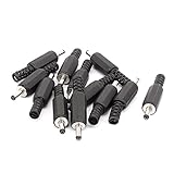 uxcell　電源ジャッキコネクター　ケーブルプラグ　アダプター　12個入　3.5x1.1mm