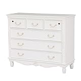 チェスト アンティーク 家具 白 ワイドチェスト RCH-1582