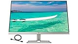 HP 27f 27インチ フルHD IPS アンチグレア ワイドスクリーン LEDフリー同期モニター 5ms応答時間 75Hzリフレッシュレート 2HDMI VGA 178°水平垂直視野角 1000:1コントラスト比 HDMIケーブル