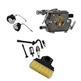 Fenteer キャブレター　エアフィルター　燃料フィルター　キャップ　パイプ　STIHL 021 023 025 MS210 MS230 MS250対応　高品質