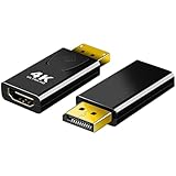 DisplayPort→HDMI 変換 アダプター DPオス to HDMIメス 変換 プラグ 4K 30Hz 金メッキ コネクター 2個