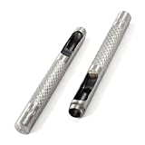 uxcell 中空穴パンチ レザー ベルト ガスケット カッター ツール メタル シルバートーン 2個入り