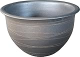 信楽焼き 陶器 金彩釉 水鉢 （48センチ） 睡蓮鉢 メダカ鉢