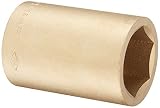 Ampco Safety Tools DW-3/4D1-9/16 Socket, Deep Well, Non-Sparking, Non-Magnetic, Corrosion Resistant,