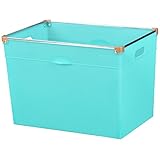 カラーボックス収納 インナーボックス フレックスプレミアムボックス (390L (Lサイズ), ナチュラルライトブルー)