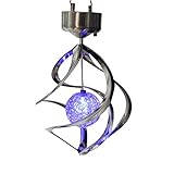 ソーラー電源ライト風LEDランプアウトドアHanging Wind Chimeライトホームガーデン照明デコレーション用