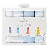 サマーインファント おくるみ スワドルミー ギフトセット 4枚組 swaddle me 1st Year Safe Sleep Gift Set ラップサック （カラー：Blue）　Summer In