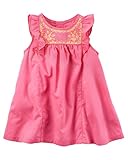 カーターズ Carter's ワンピース Embroidered Flutter-Sleeve Dress 12M (72-78cm) [並行輸入品]