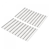 uxcell DINレールスロット アルミニウム 取り付けガイド シルバートーン 長さ200 mm 幅35 mm 高さ7.5 mm 20個