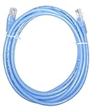 関西通信電線 LANコードコネクター付パッチコード UTP C5 3m パステルブルー