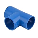 DealMuxプラスチック製T字型飲料水の配管チューブパイプコネクタアダプタブルー