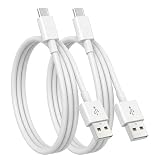 マイクロUSBケーブル 1m 2本セット Suptopwxm QC3.0対応 2.4A急速充電 【台形端子専用・Type-C非対応】 スマホ PS4コントローラー データ転送 絡まりにくい 高耐久