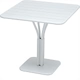 ニチエス　ＦＥＲＭＯＢ　フェルモブ　ルクセンブールテーブル　80×80　※パラソル穴付き 01ホワイト