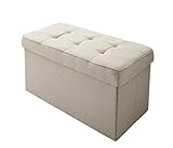 折りたたみ式収納スツール (スツール・収納・オットマン)　2P (ミスティグレー)