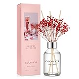 COCODOR ココドール フラワーディフューザー ブラックチェリー(Black Cherry) 100ml リードディフューザー スティック付き ルームフレグランス 芳香剤 部屋用 ギフトプレゼント