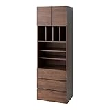 暮らしのデザイン 連結式ユニットオープンキャビネット ブラウン