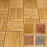 ウッドデッキパネル【Aタイプ】【ナチュラル】27枚セット