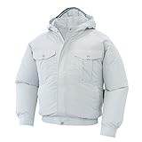 空調服 服のみ フード付き長袖ブルゾン サンエス 空調風神服 KU90810 6(シルバー) XL