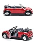 diecast 128 scale Kinsmart ミニクーパー S コンバーチブル マルーン ダイキャスト 1:28 スケール