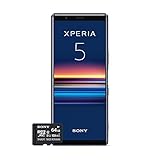 Sony XPERIA 5 - J9210 (128GB / 6GB RAM) - Blue ブール 【並行輸入品】[写真は参照用で、SDメモリーカードには付属しておりませんです。]