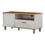 佐藤産業 テレビ台 ローボード（100cm幅）BILY（バイリー） ホワイト×ナチュラル BY48-100L WH/NA