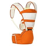 ベビーキャリア、ウエスト、バックとヒップ、メッシュ多機能ベビーキャリア（3~15KG、3-36ヶ月）,Yellow