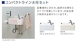 ジャニス　コンパクトライン　水栓セット　排水：床　給水：床　【LS353RSS】　ボウル：BN8