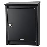 brabantia (ブラバンシア) B110 郵便ポスト 北欧 おしゃれ 壁掛けタイプ 鍵付き ポスト 郵便受け ブラック