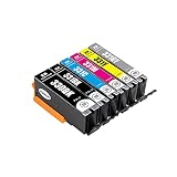 J-ECO製 BCI-331+330/6MP 顔料 6色セット ISO14001、ISO9001、CE、SGS認証工場 キヤノン用 互換インクカートリッジ 残量表示 (BCI-330 331)
